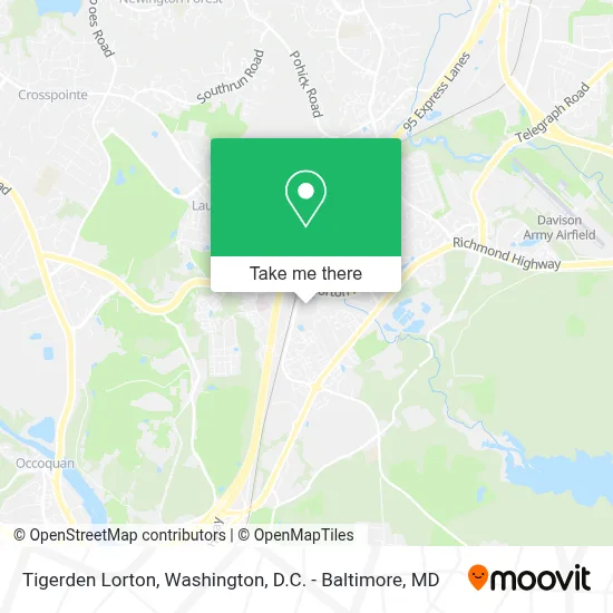 Tigerden Lorton map