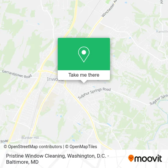 Pristine Window Cleaning map