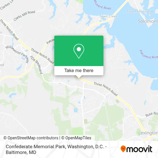 Confederate Memorial Park map