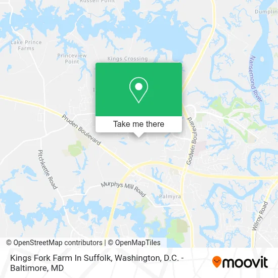 Kings Fork Farm In Suffolk map