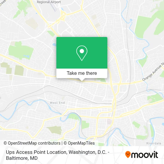 Ups Access Point Location map
