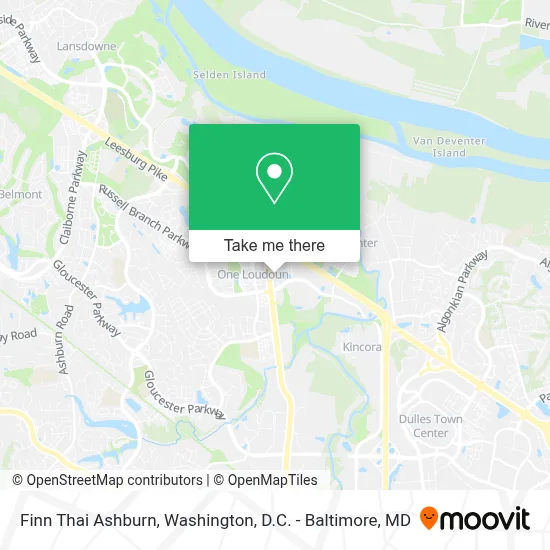 Finn Thai Ashburn map