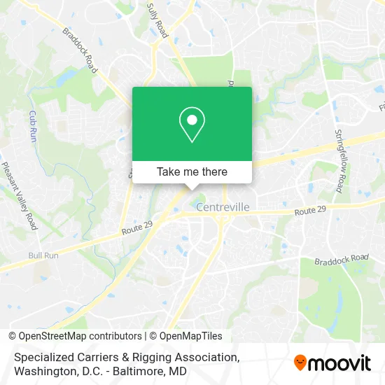 Specialized Carriers & Rigging Association map