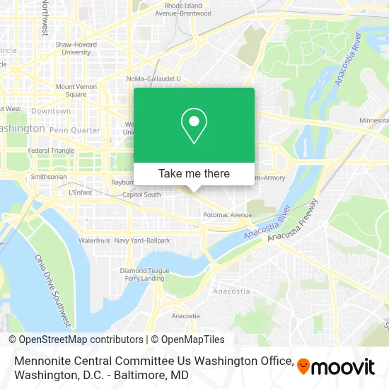 Mennonite Central Committee Us Washington Office map