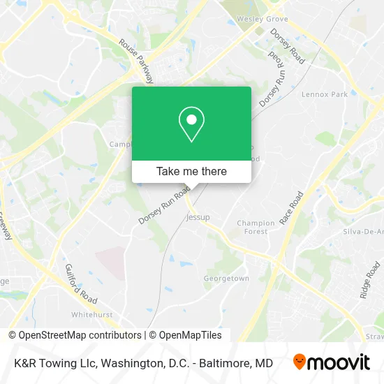 K&R Towing Llc map