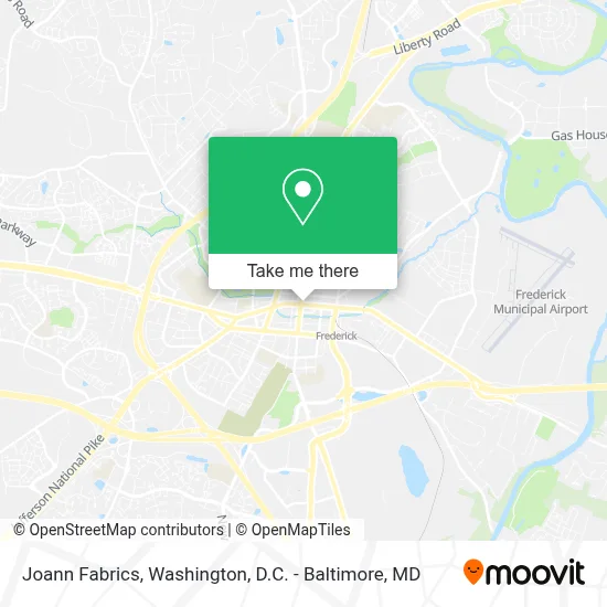 Joann Fabrics map