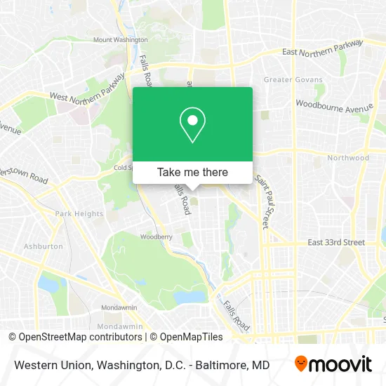 Western Union map