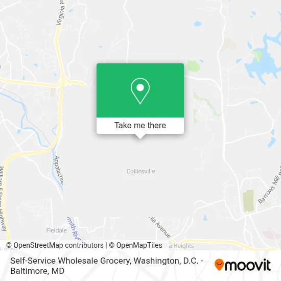 Self-Service Wholesale Grocery map
