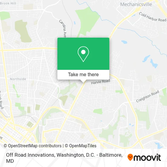 Off Road Innovations map