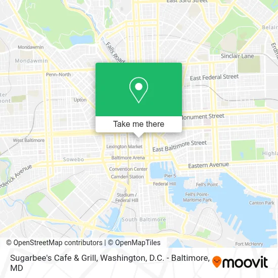 Sugarbee's Cafe & Grill map