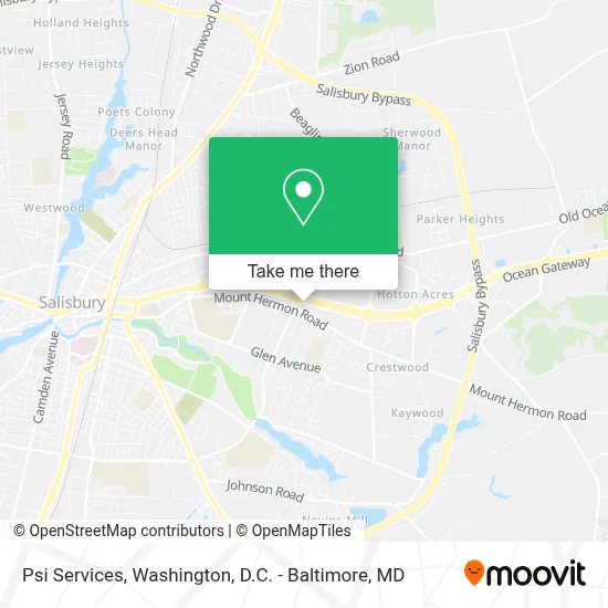 Psi Services map