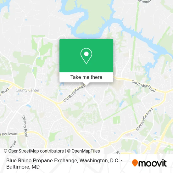 Blue Rhino Propane Exchange map