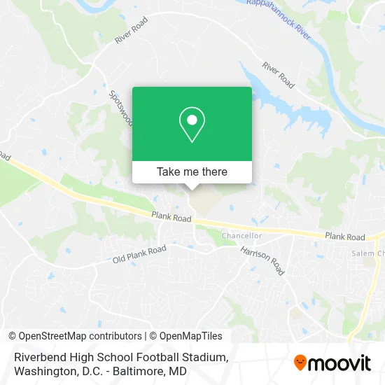 Riverbend High School Football Stadium map