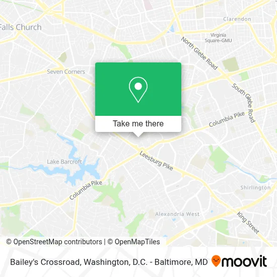 Bailey's Crossroad map