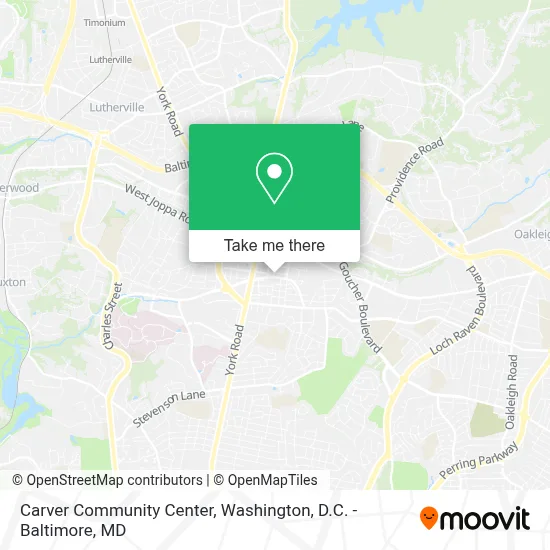 Carver Community Center map