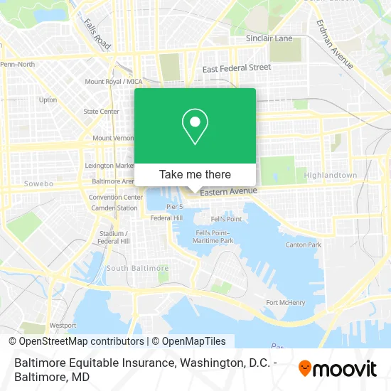 Baltimore Equitable Insurance map