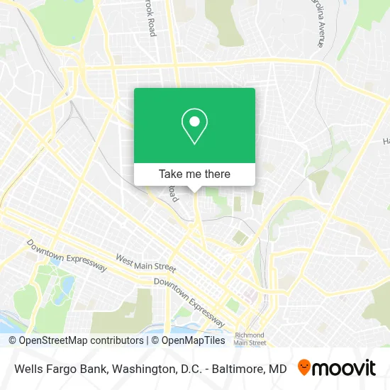 Wells Fargo Bank map