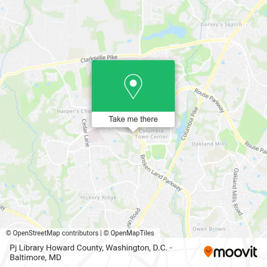 Pj Library Howard County map