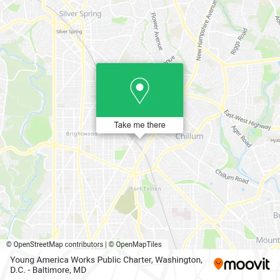 Young America Works Public Charter map