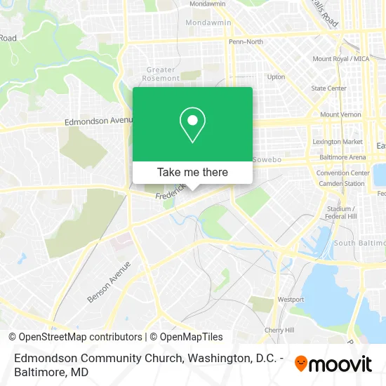 Edmondson Community Church map