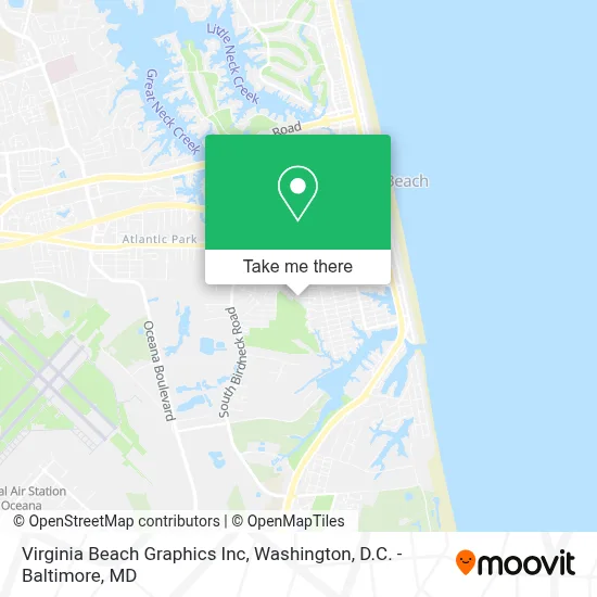 Virginia Beach Graphics Inc map