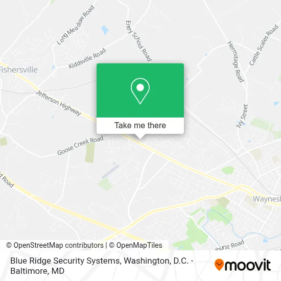 Blue Ridge Security Systems map