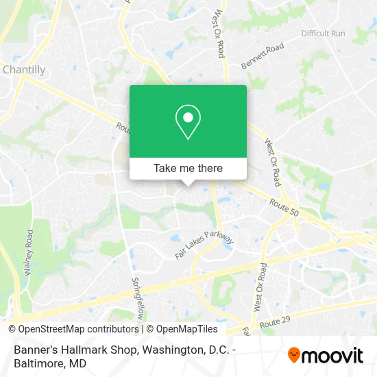 Banner's Hallmark Shop map