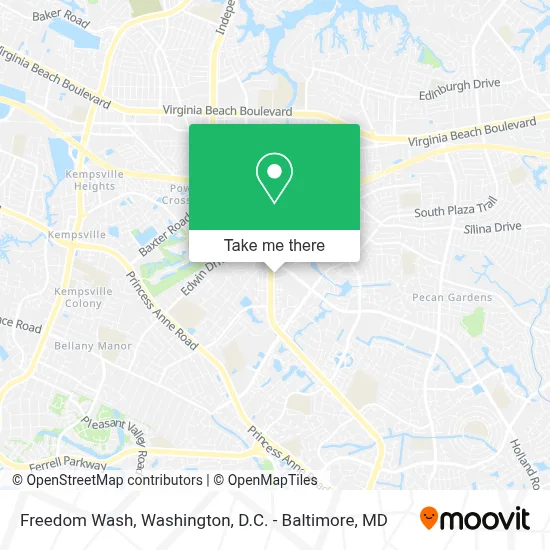 Freedom Wash map
