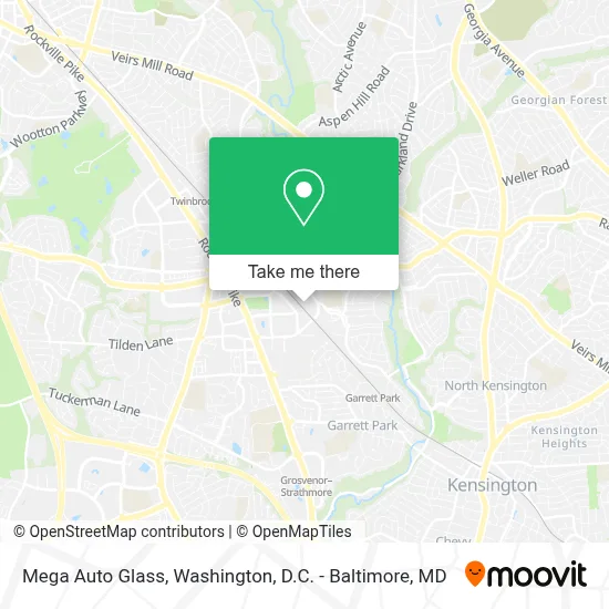 Mega Auto Glass map