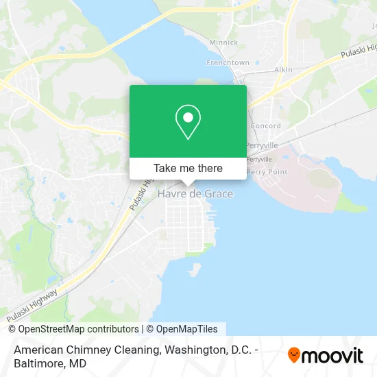 American Chimney Cleaning map