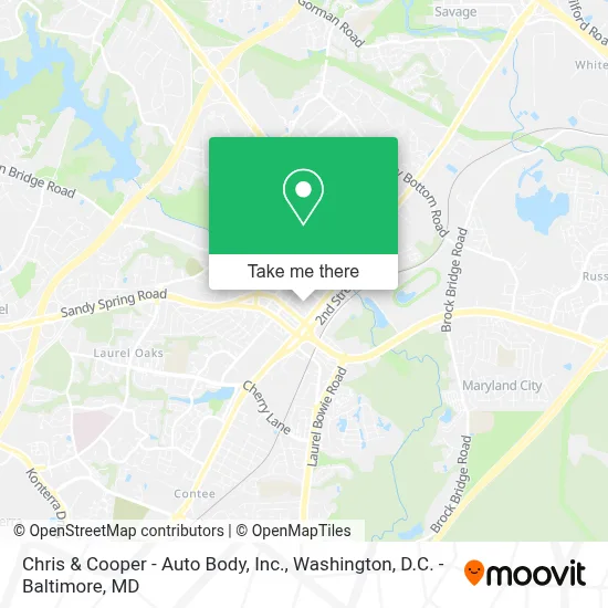 Chris & Cooper - Auto Body, Inc. map