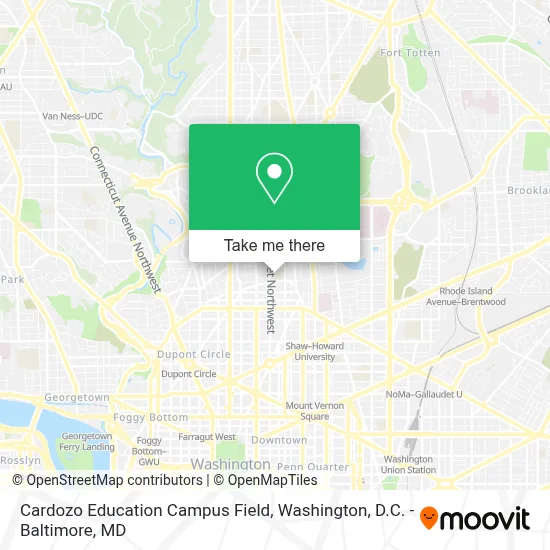 Cardozo Education Campus Field map