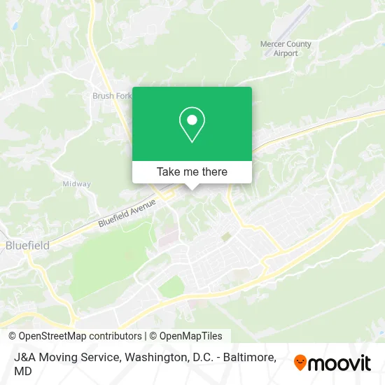 J&A Moving Service map