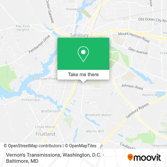 Vernon's Transmissions map