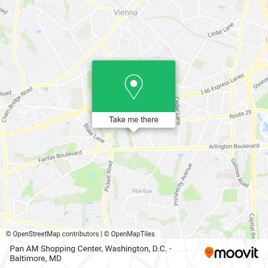 Pan AM Shopping Center map