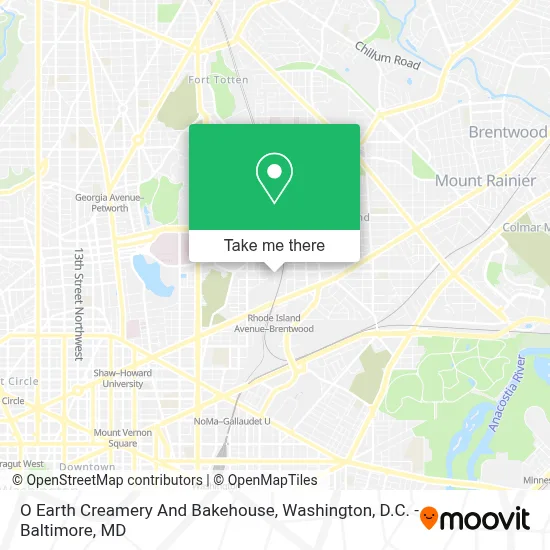 O Earth Creamery And Bakehouse map