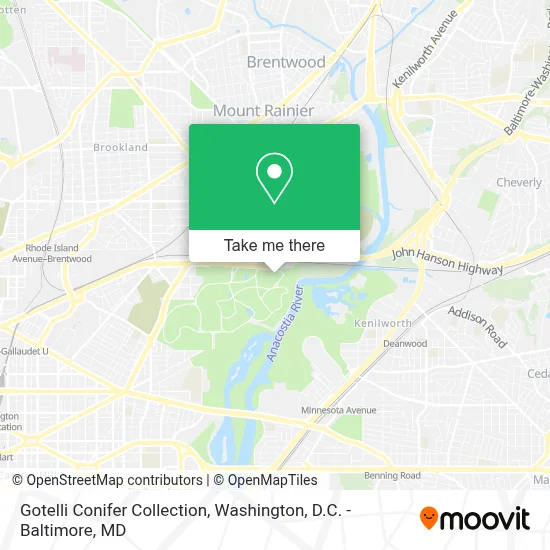 Gotelli Conifer Collection map