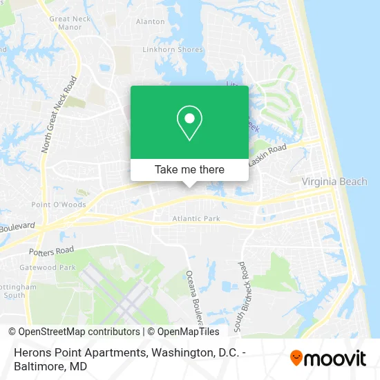 Herons Point Apartments map