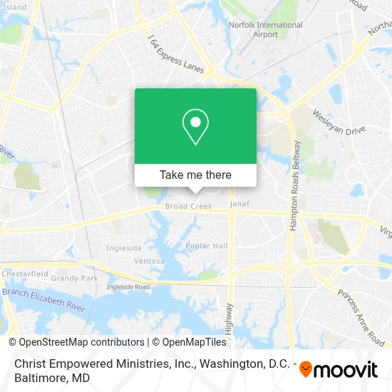Christ Empowered Ministries, Inc. map