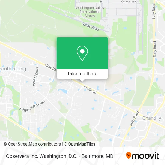 Observera Inc map