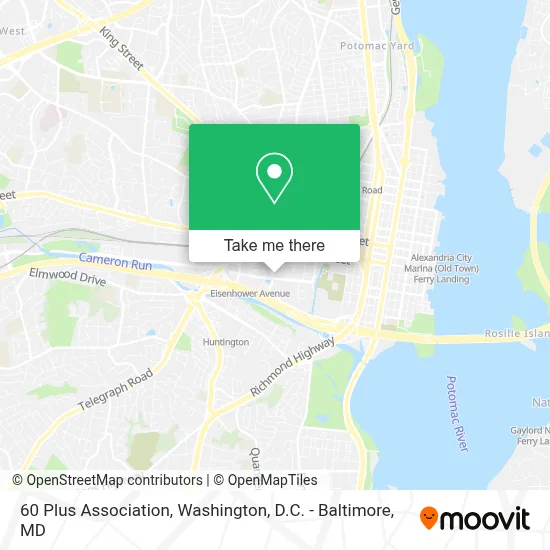 60 Plus Association map