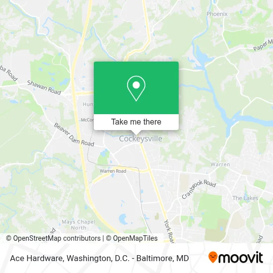 Ace Hardware map