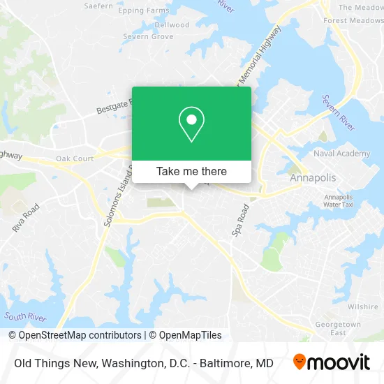 Old Things New map