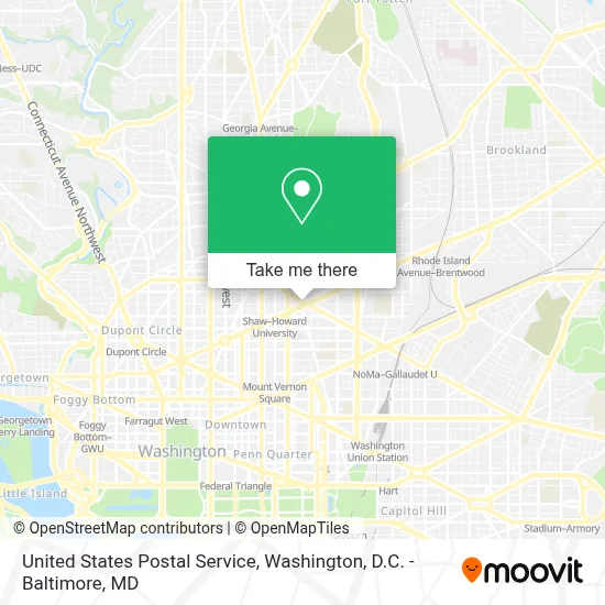 United States Postal Service map