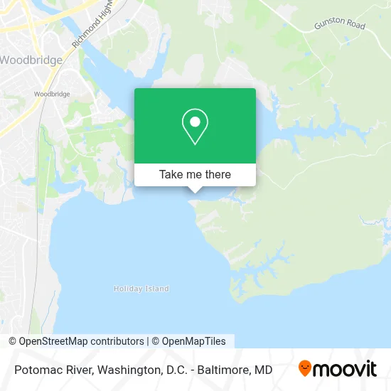 Potomac River map