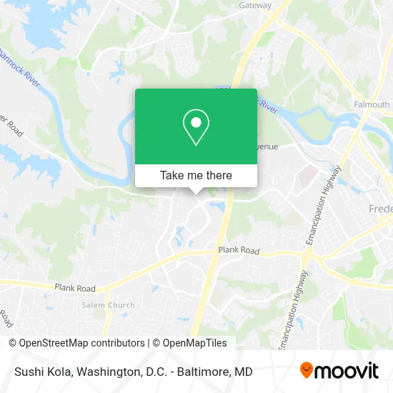 Sushi Kola map