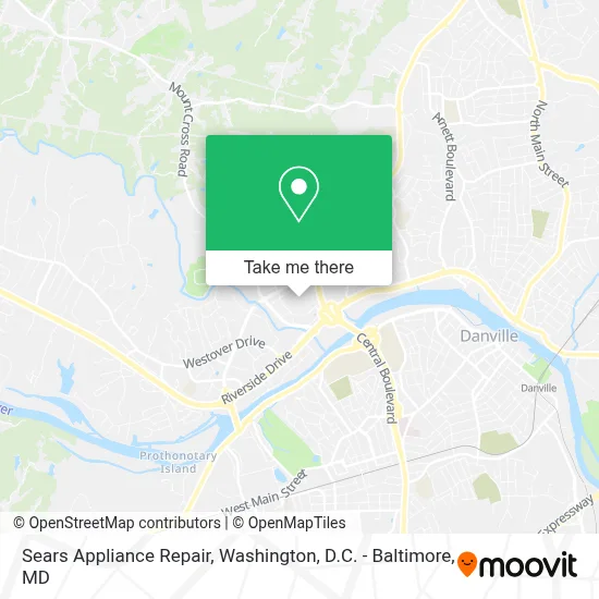 Sears Appliance Repair map