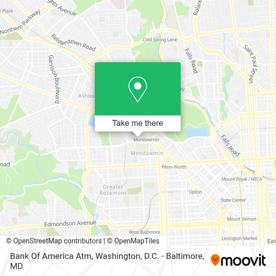 Bank Of America Atm map