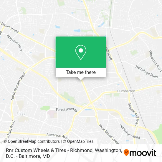 Rnr Custom Wheels & Tires - Richmond map