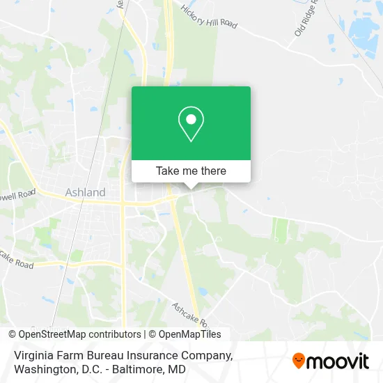 Virginia Farm Bureau Insurance Company map